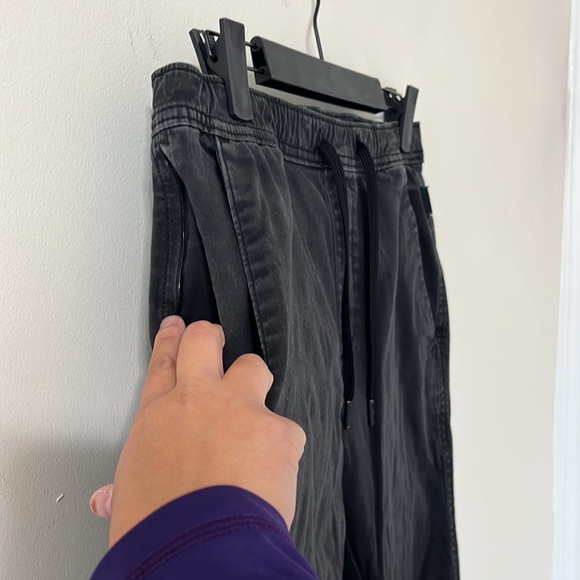 Hollister Men’s Black Twill Joggers Size XS Tall - Picture 7 of 11